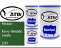 Preview: Nissan, Envy Metallic (matt), Z33: 500ml Lackdose + 500ml Klarlack + 250ml Härter - Set, von ATW Autoteile West.